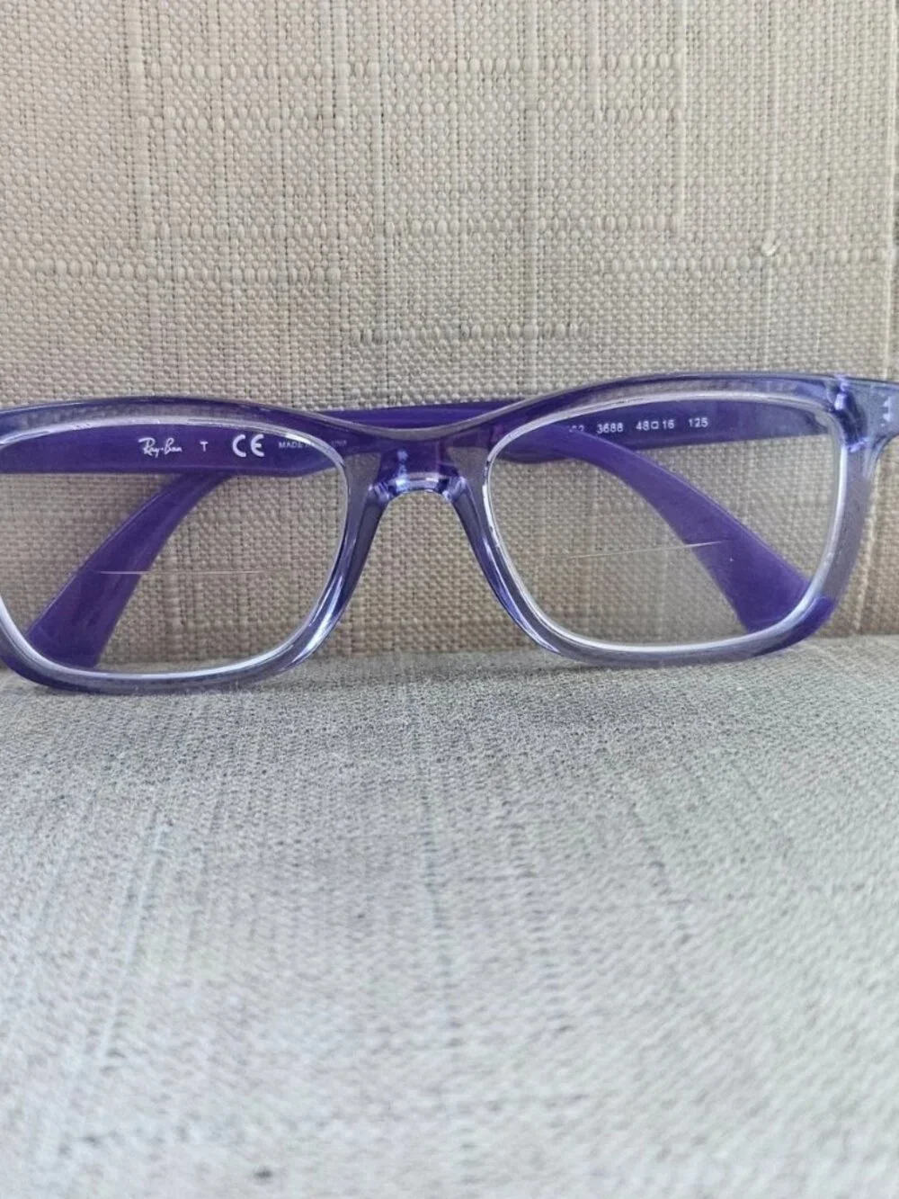 Ray-Ban Youth Purple Glasses Frame RB1562 3688 Eyewear Eyeglasses Unisex Kid